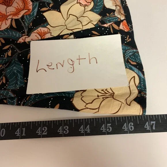 Torrid Dress Womens Size 2(18-20) Blue Floral Midi Dark Cottagecore Mature - Picture 9 of 10